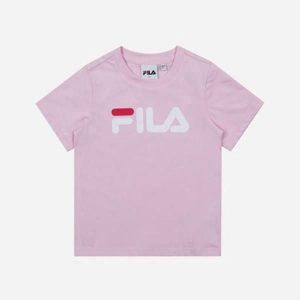 Camisetas Manga Corta Fila Niñas Rosas - Uno Crew Neck S/S - España 910756DEO